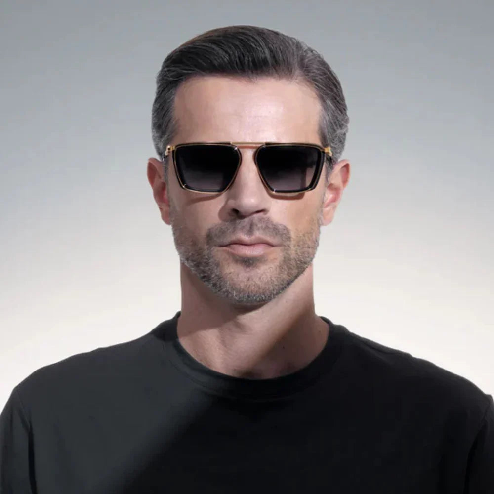 Akoni AKS 205 A GLD BLK Sunglasses