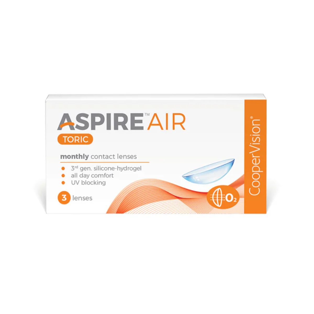 Aspire Air Toric Monthly Discposable (3 Lens Pack) - Contact Lens