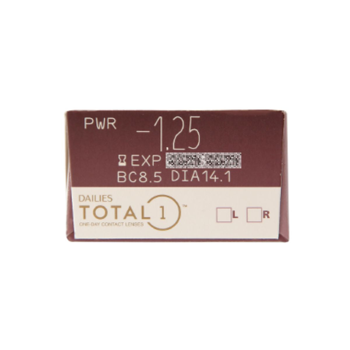 Alcon Dailies Total 1 - One Day Contact Lenses - Left Eye Prescription