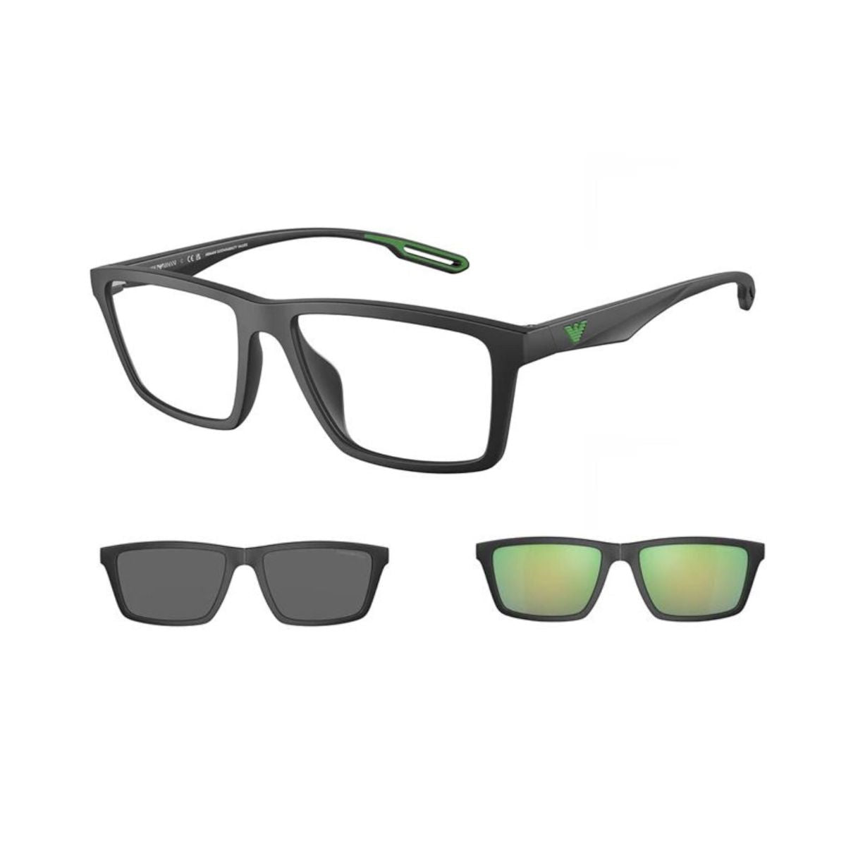 Emporio Armani EA4189U 5001/1W Clip-On Sunglass