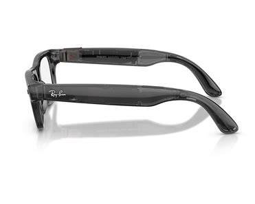 Ray-Ban Meta Blayzer Optics Gen 2  shiny transparent-black rectangular frame (0RW7001852654)