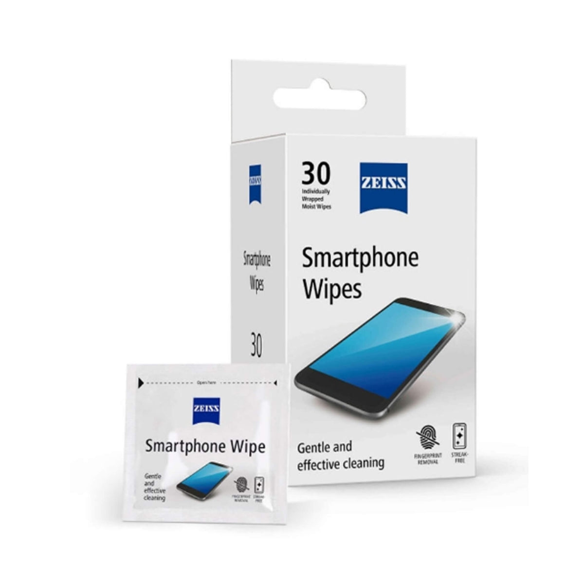 ZEISS Smartphone Wipes – 30 Count (Pack of 1)