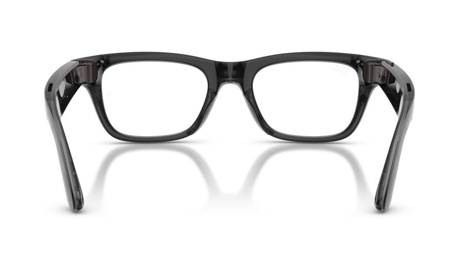 Ray-Ban Meta Blayzer Optics Gen 2  shiny transparent-black rectangular frame (0RW7001852654)